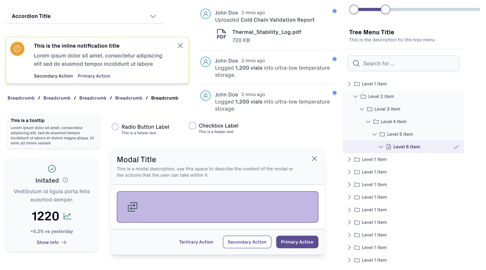 Azenta design system — components and documentation