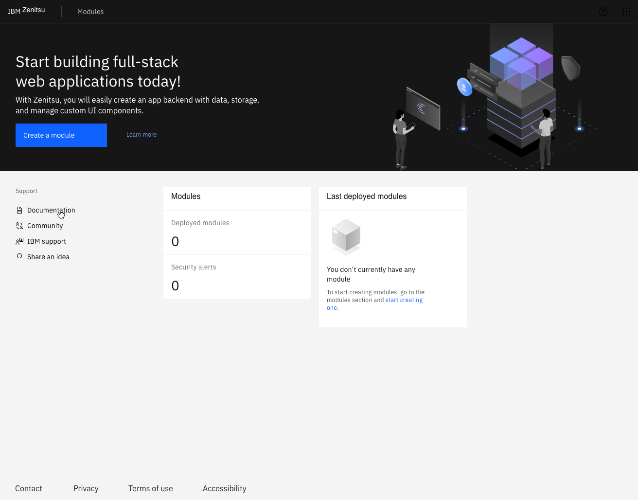 Homepage Empty State